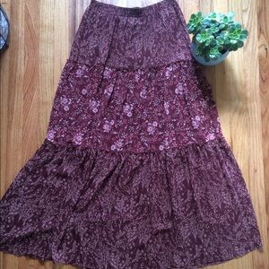 Flowy boho skirt